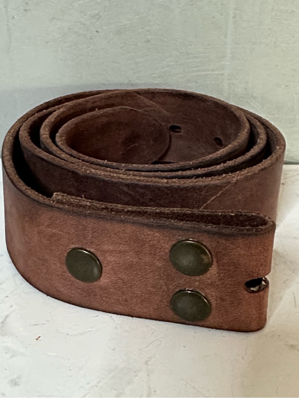 NFET SEMNI LEATHER BELT SNAP STRAP 34